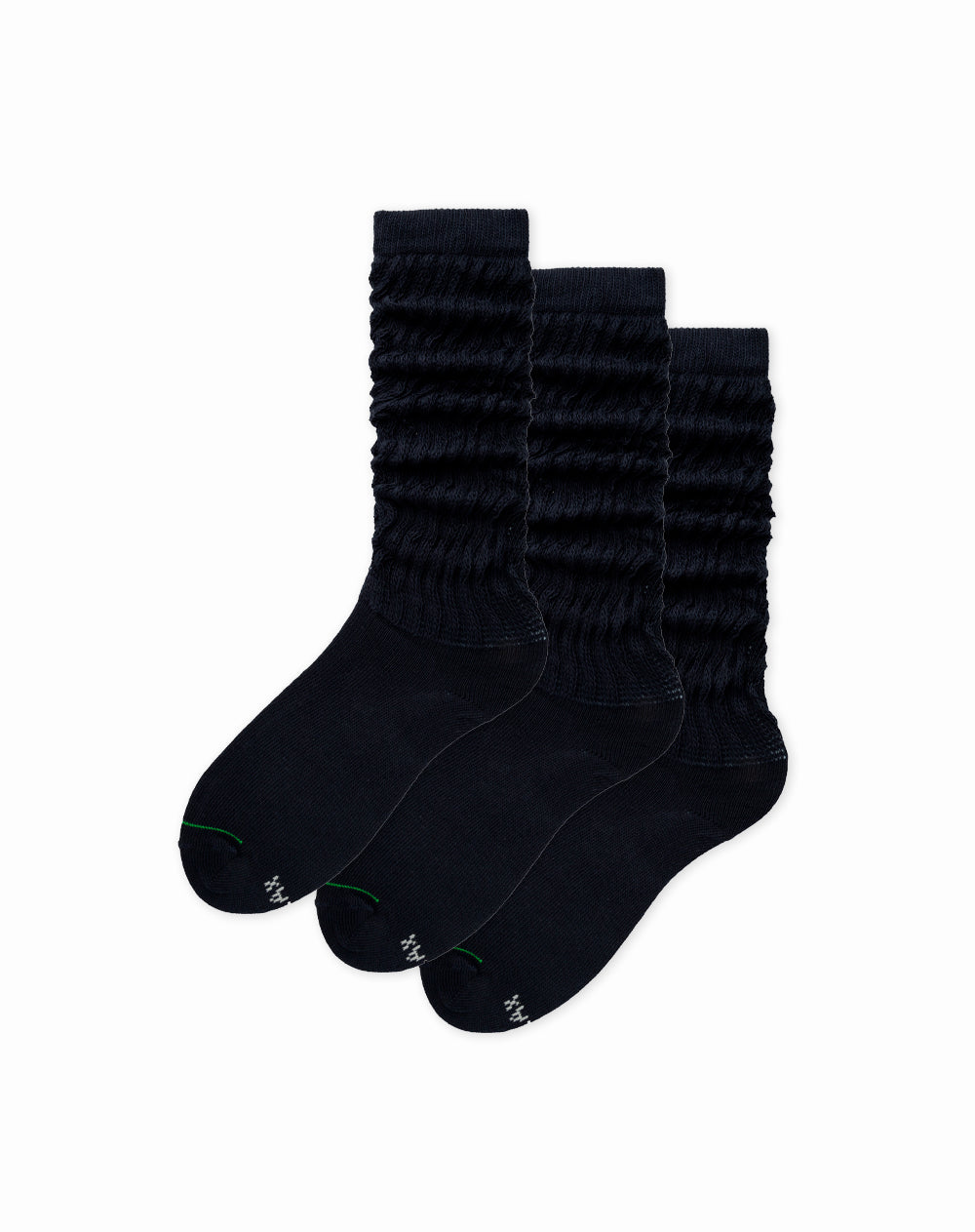 Medias para niñas extra largas colegiales paquete x3 unds azules