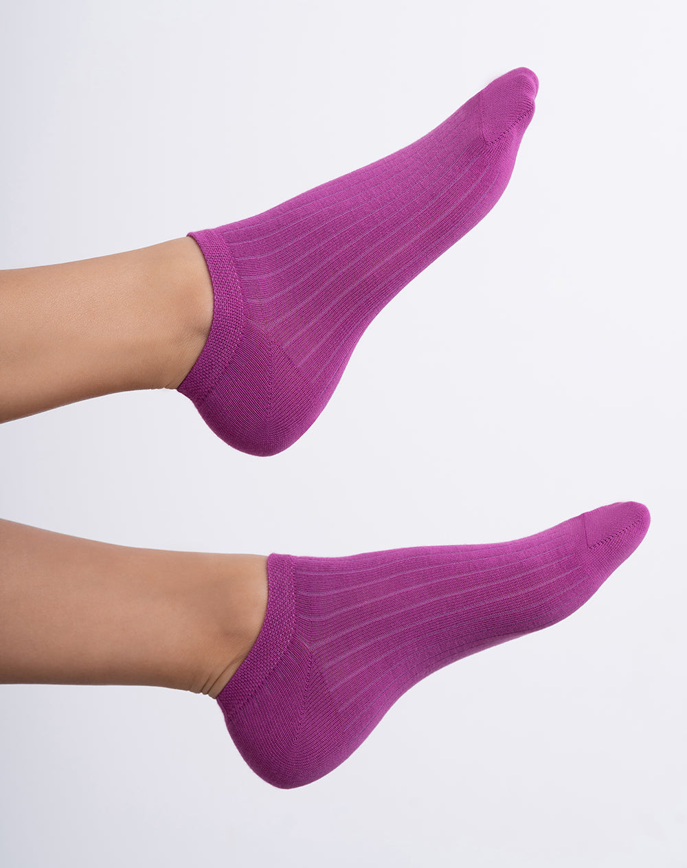 Medias mujer tobillera corta moradas | 9-11