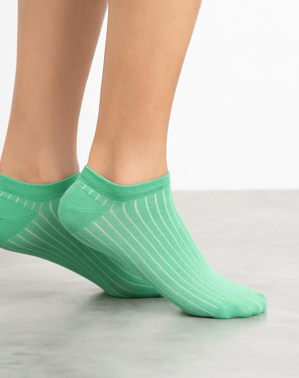Medias mujer tobillera corta verdes | 9-11