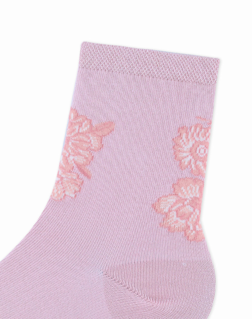 Medias cortas rosadas dibujo