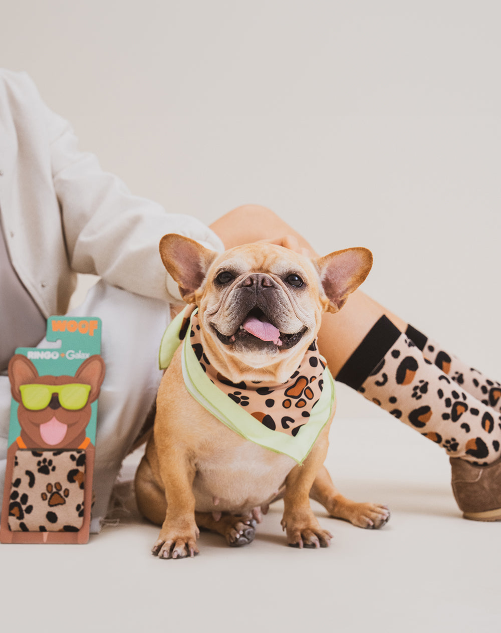 Medias unisex Ringo+Galax largas print + empaque