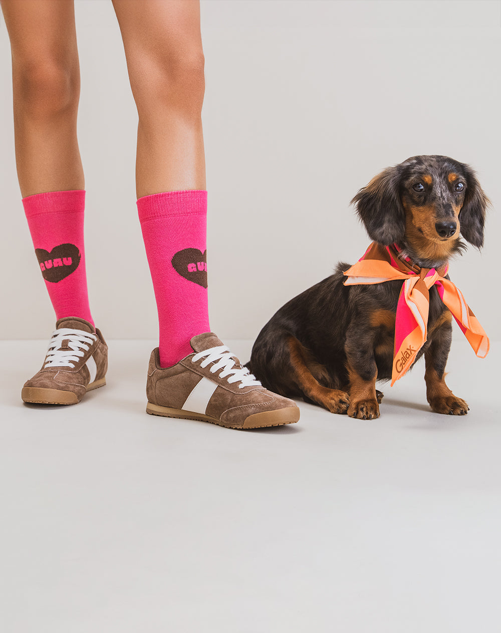Medias unisex Ringo+Galax largas corazón + empaque