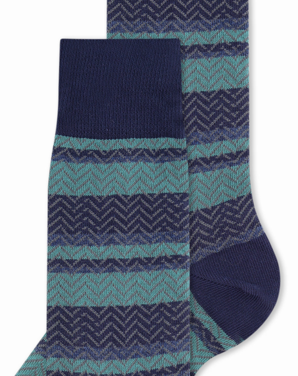 Medias hombre largas azules rayas | 10-12