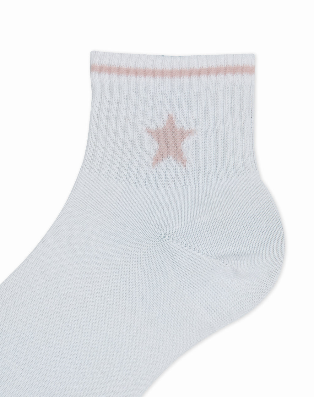 Medias mujer tobillera blancas estrella | 9-11