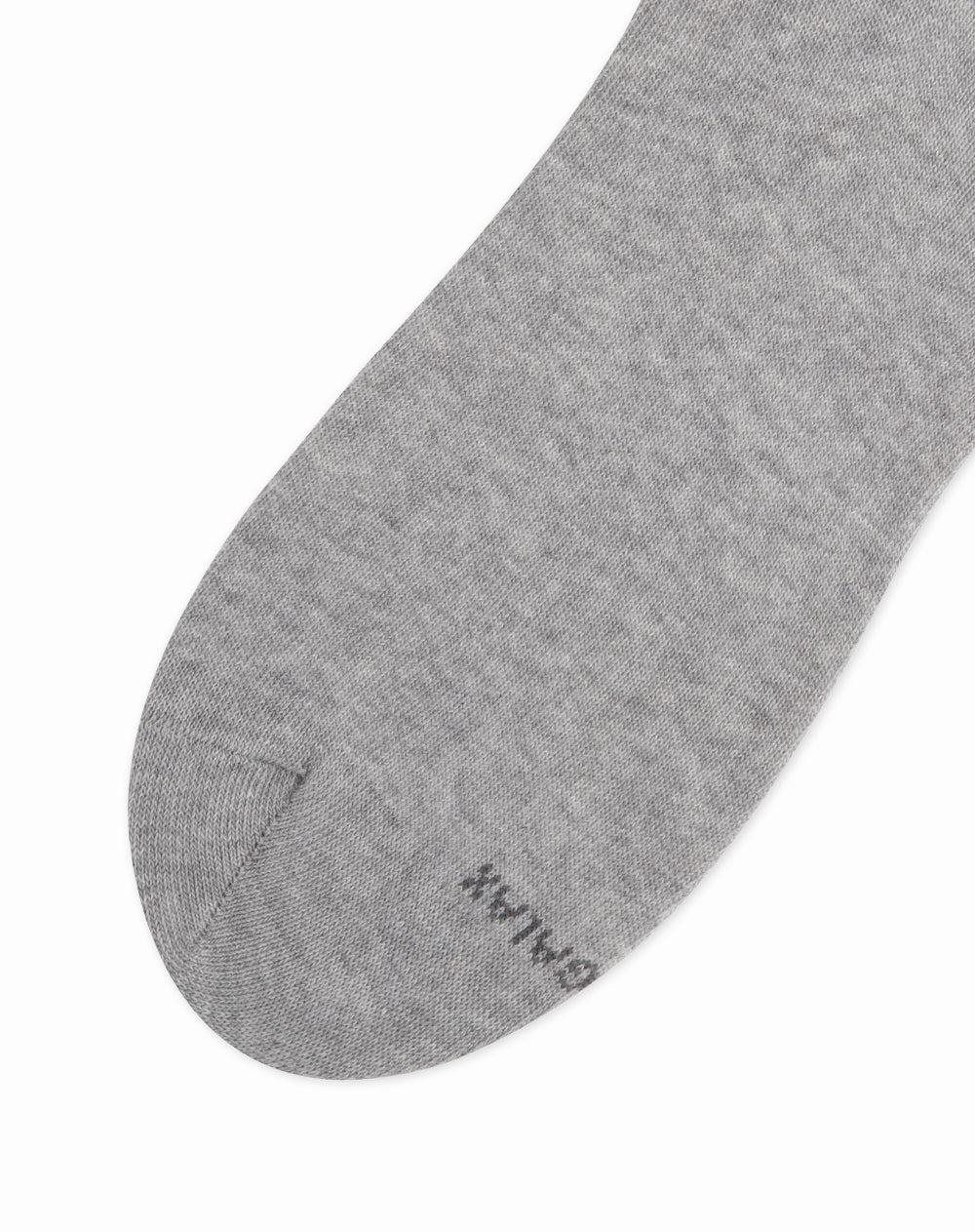 Medias para hombre tobilleras  gris jaspe franja naranja