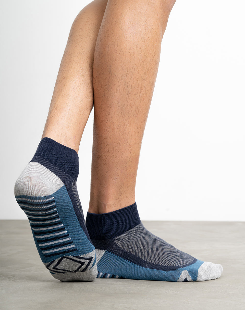 Medias para hombre tobilleras tranpirables paquete x5 unds surtidas