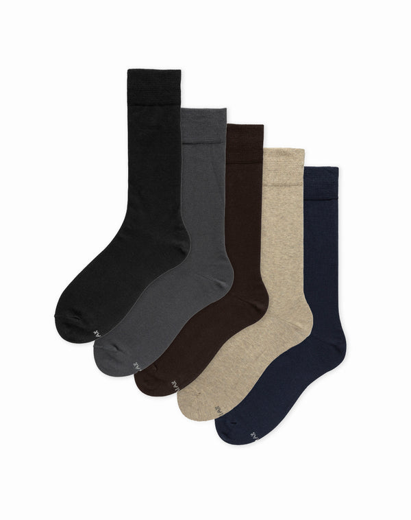 Medias para hombre largas paquete x5 unds surtidas
