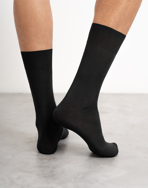 Medias para hombre largas  negras
