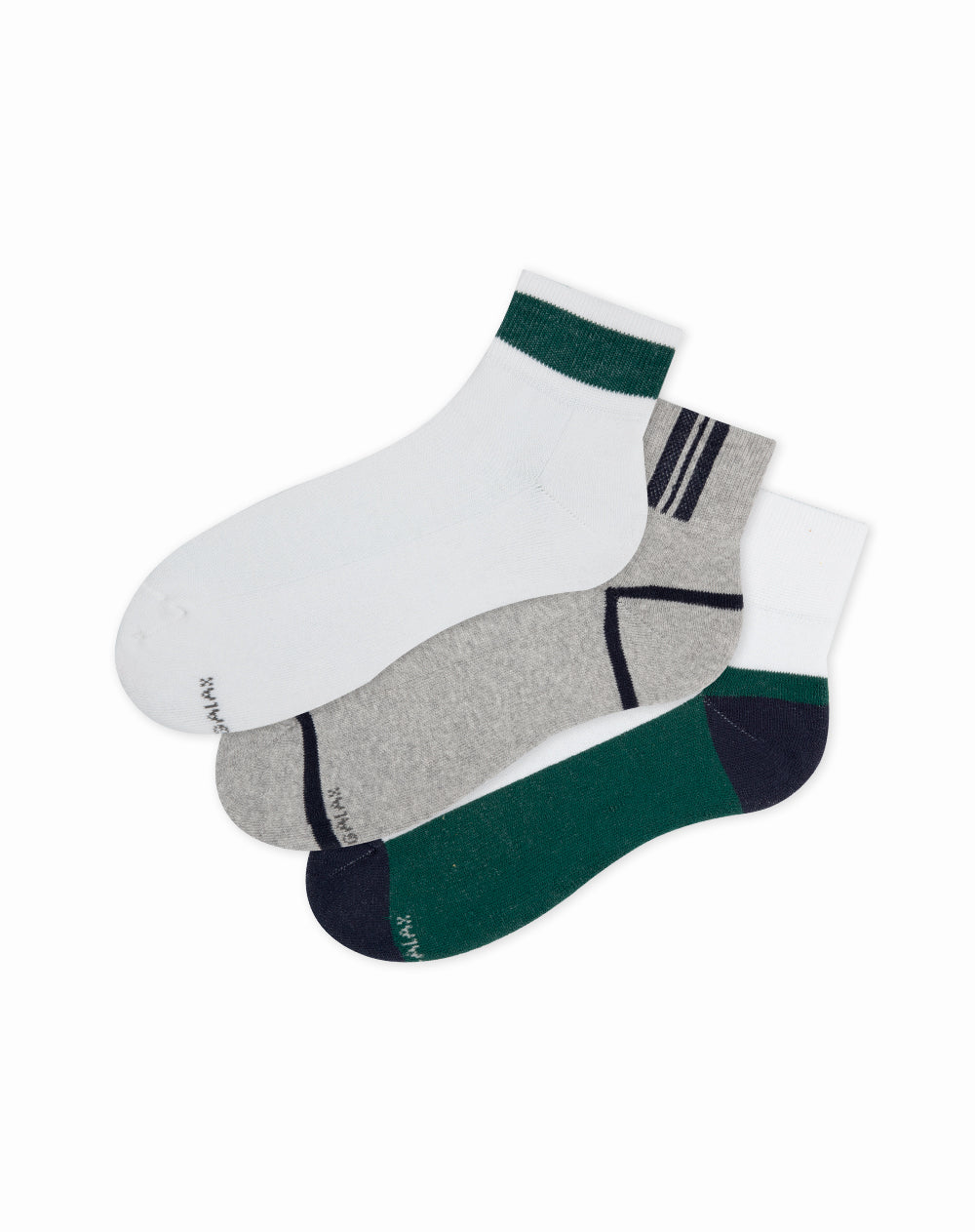 Medias para hombre tobilleras pisada suave paquete x3 unds surtidas