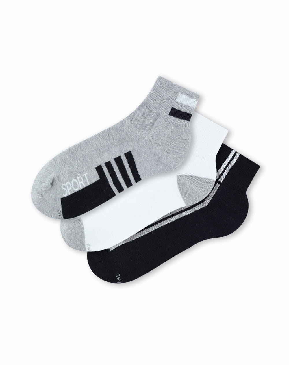 3 pares de medias cortas surtido