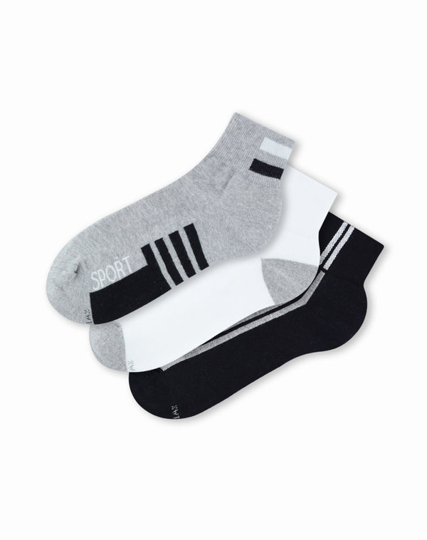 3 pares de medias cortas surtido