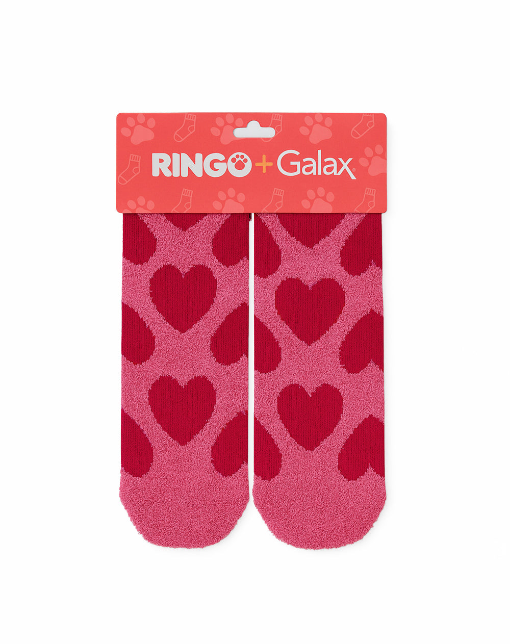 Medias unisex largas calentadoras rosas corazones Ringo+Galax