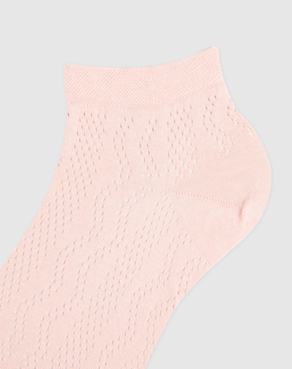 Medias para mujer tobilleras con persforado paquete x3 unds surtidas