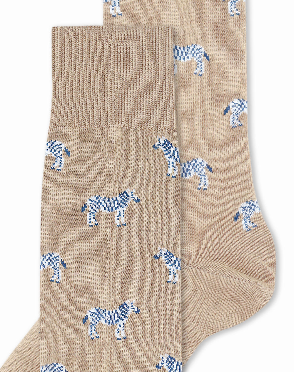 Medias hombre largas café zebra | 10-12