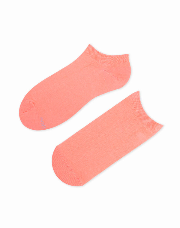 Medias para mujer tobilleras cortas  naranja