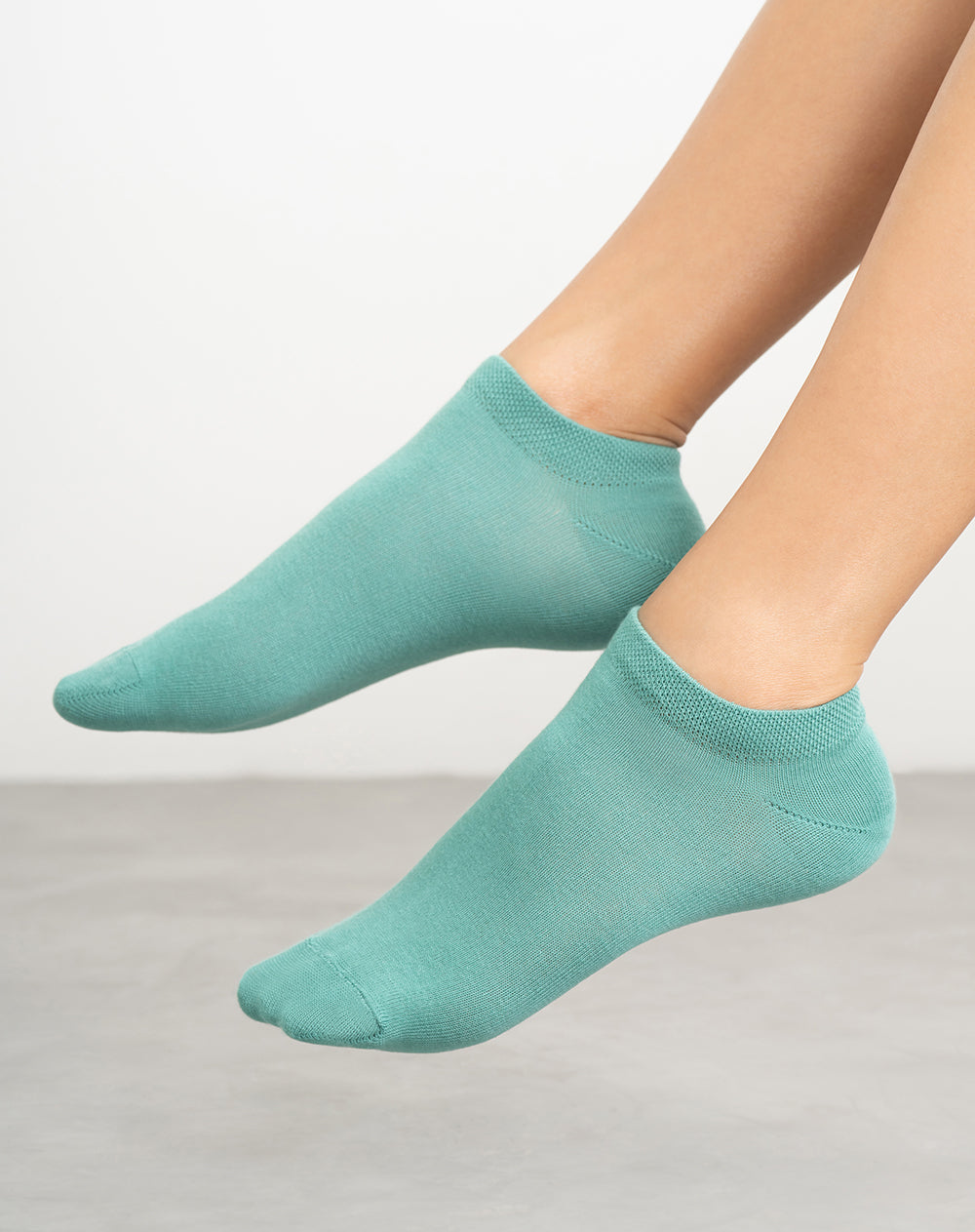 Medias mujer tobillera corta verdes | 9-11