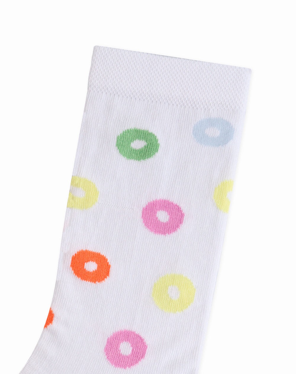 Medias  unisex largas empaque especial blancas bolitas de cereal