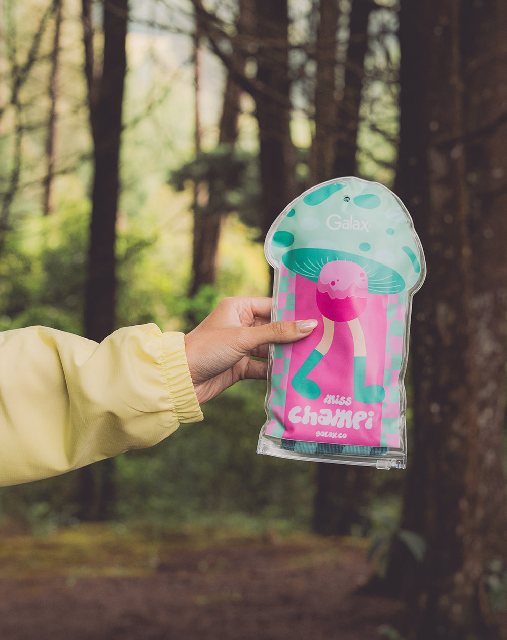 Medias edición especial largas verdes a cuadros