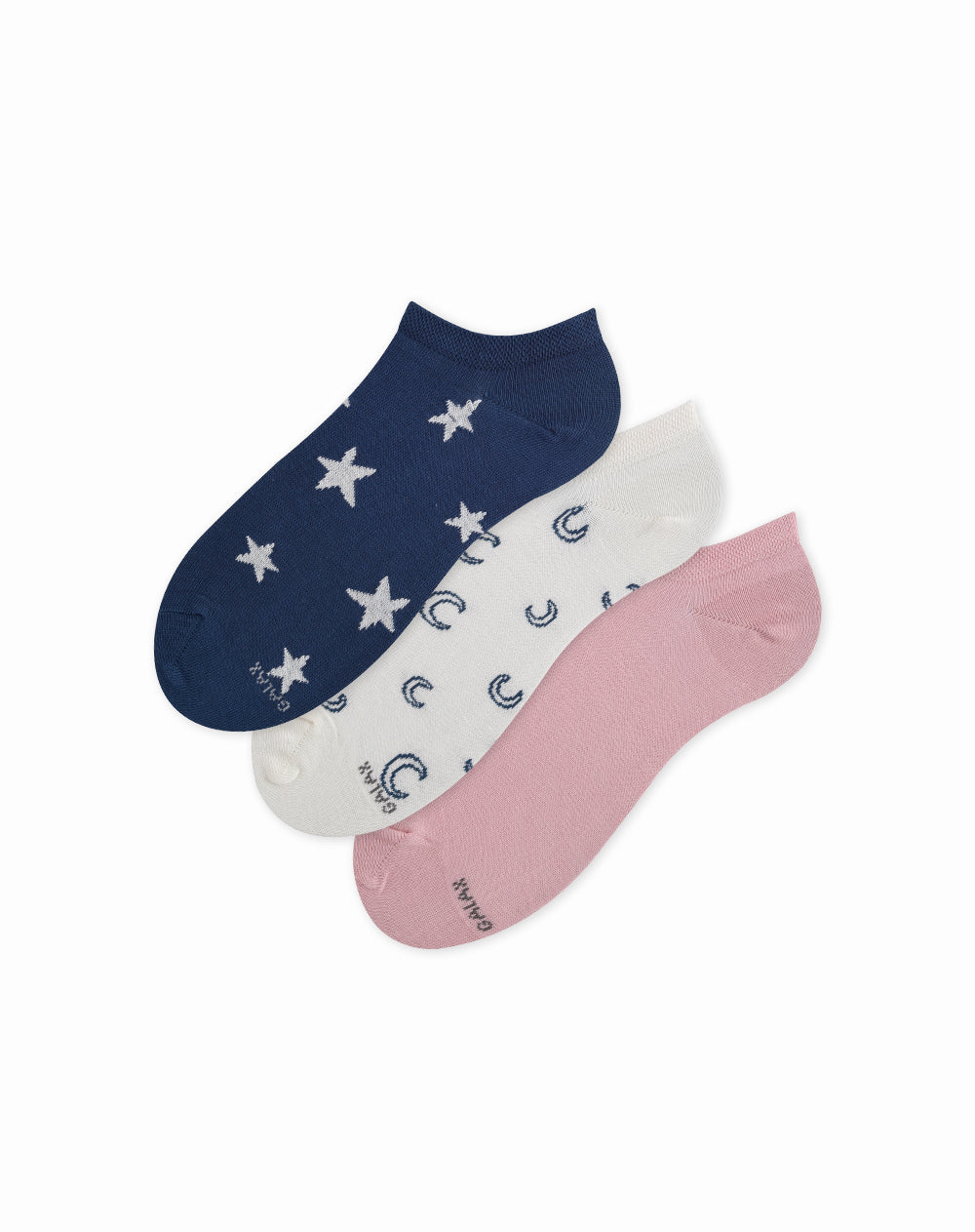 Medias para mujer tobilleras cortas paquete x3 unds surtidas
