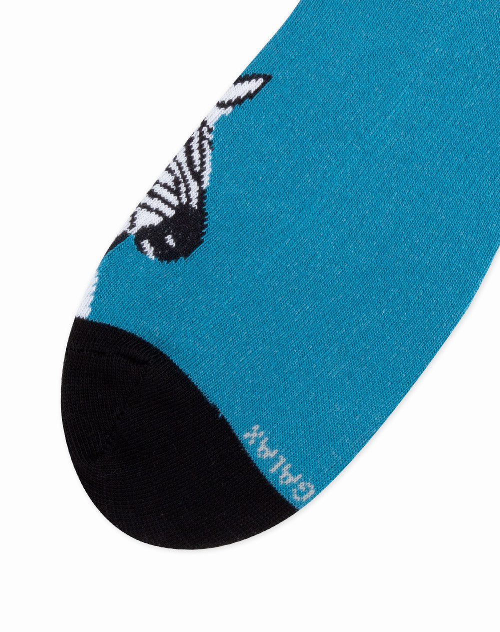 Medias para hombre tobilleras cortas  azules con zebra