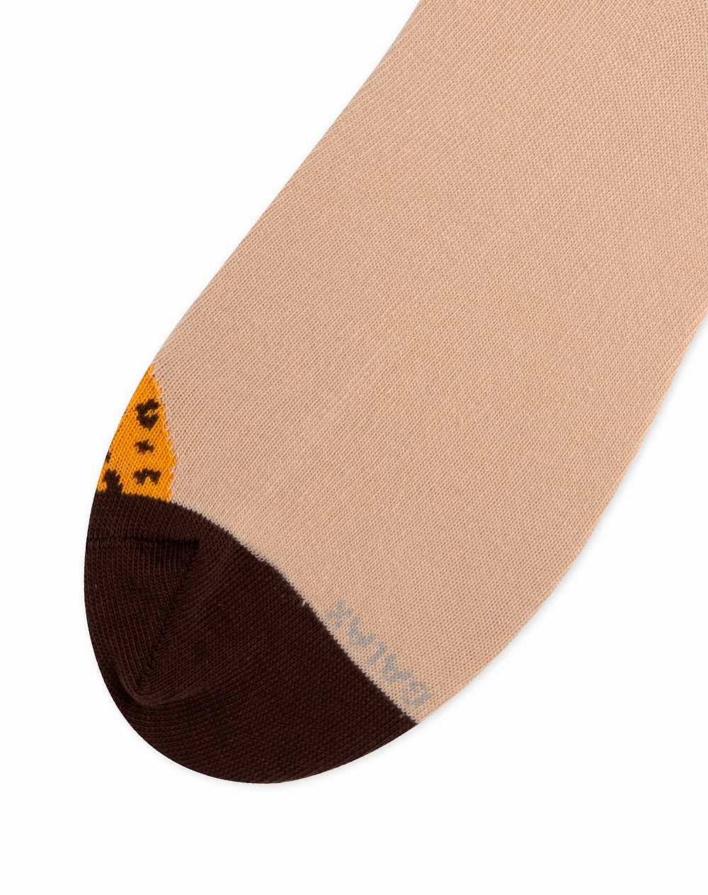 Medias para hombre tobilleras cortas  habano con leopardo