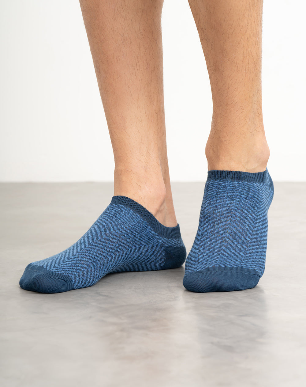 Medias hombre tobillera corta azules | 10-12
