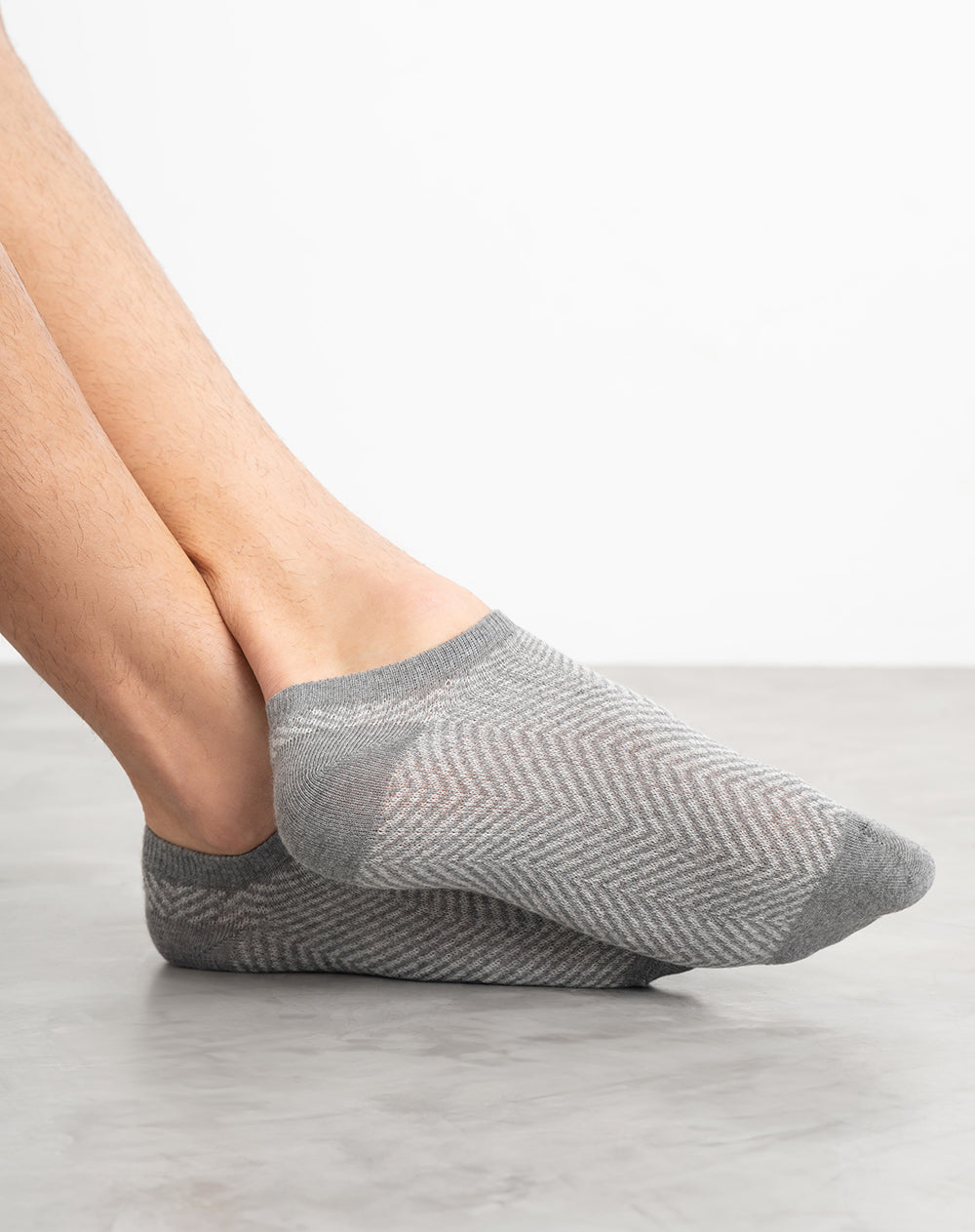 Medias hombre tobillera gris | 10-12