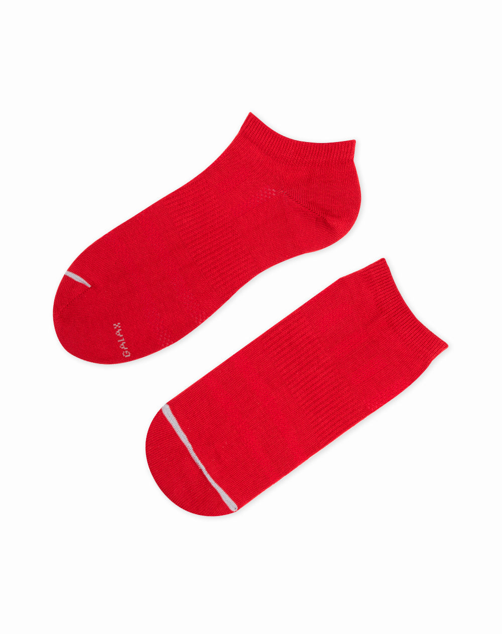 Medias para hombre tobilleras cortas transpirables rojas