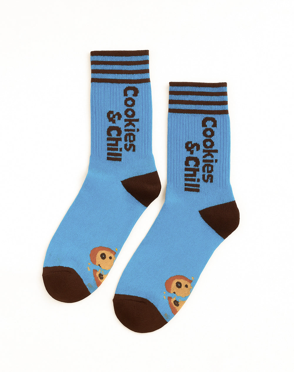 Medias mujer largas azules galletas | 9-11