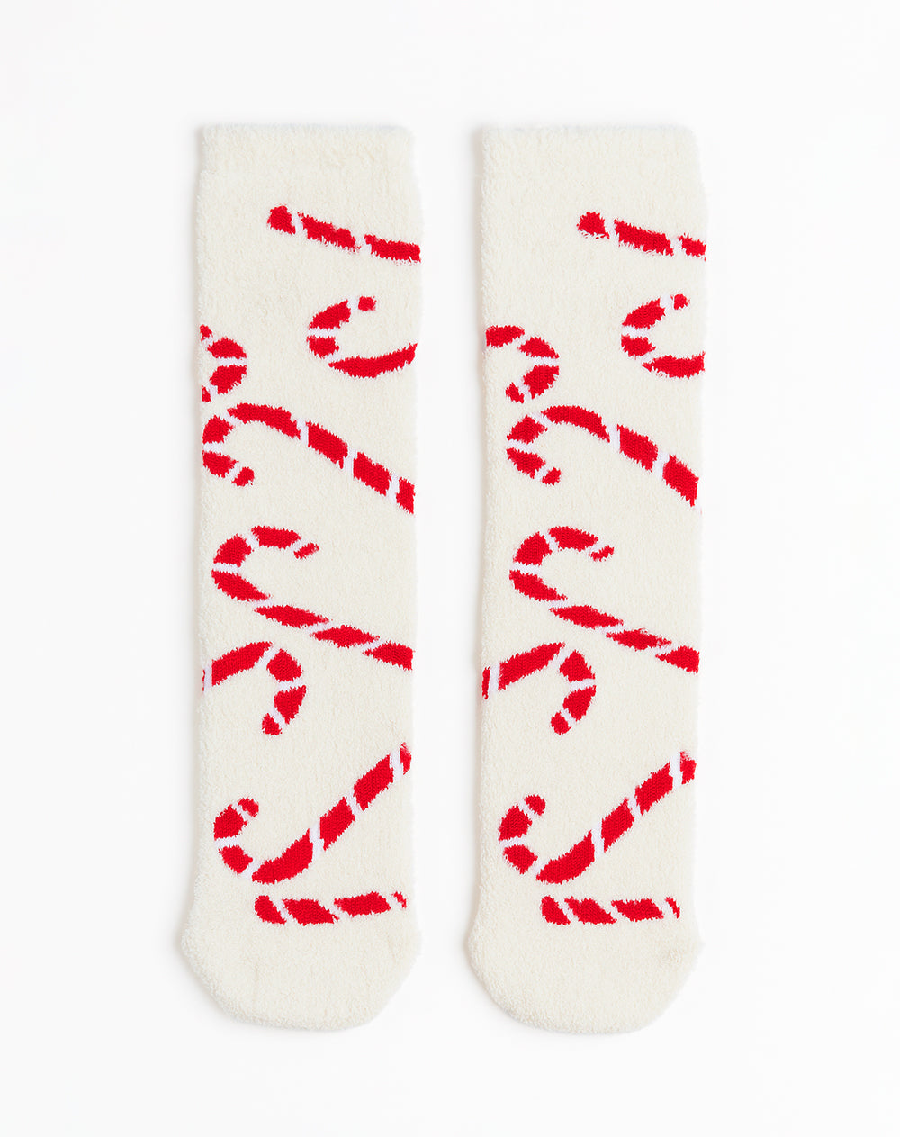 Medias unisex largas bastones navidad