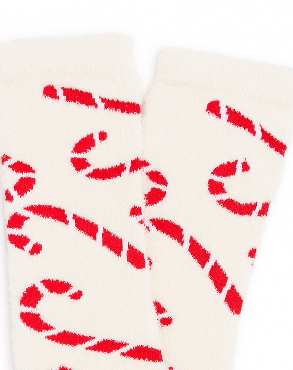 Medias unisex largas bastones navidad