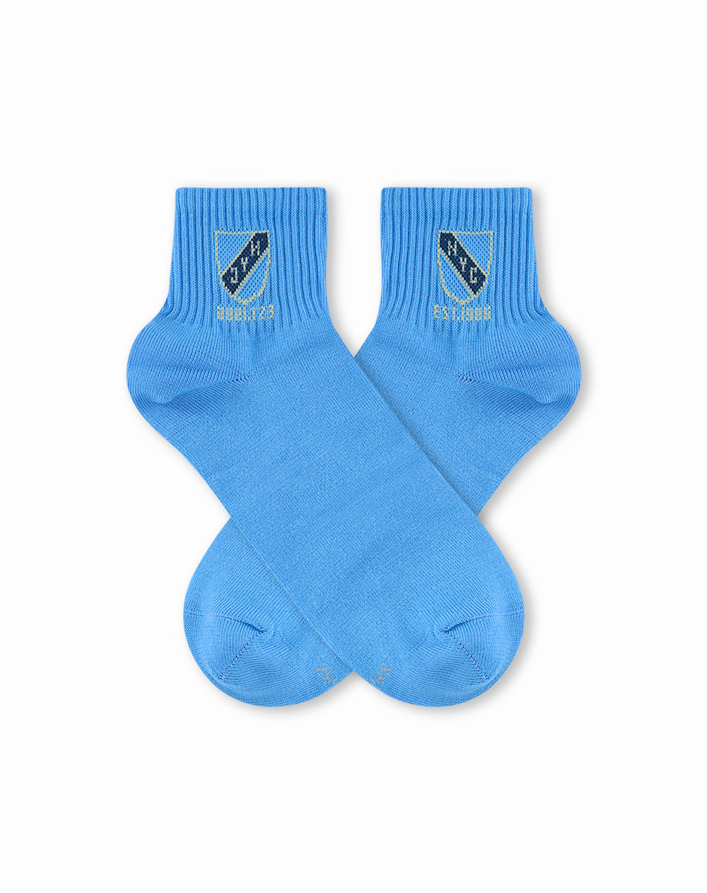Medias cortas azules dibujo