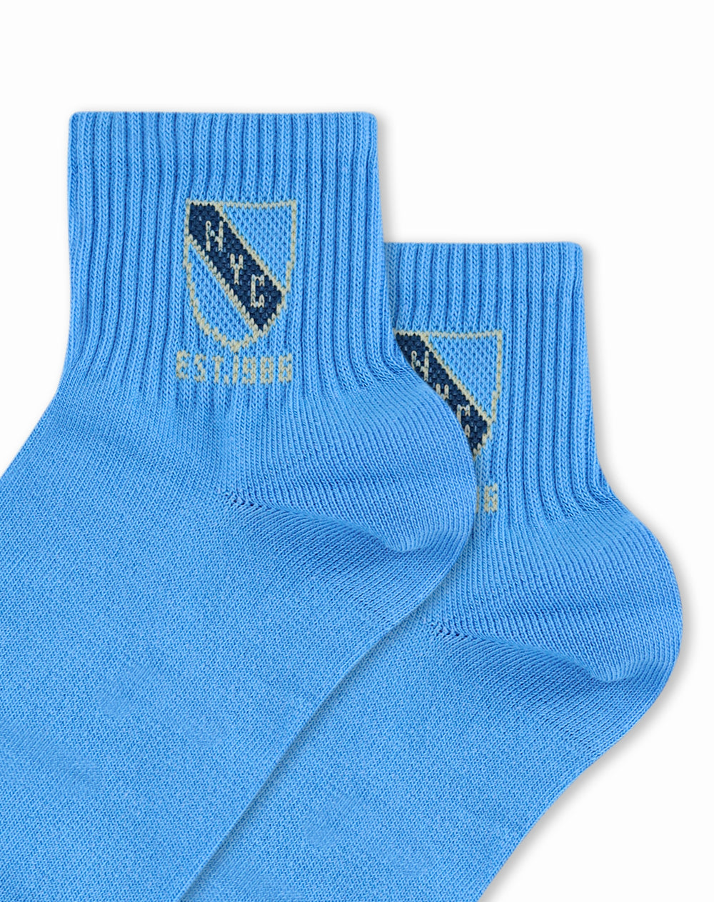 Medias cortas azules dibujo