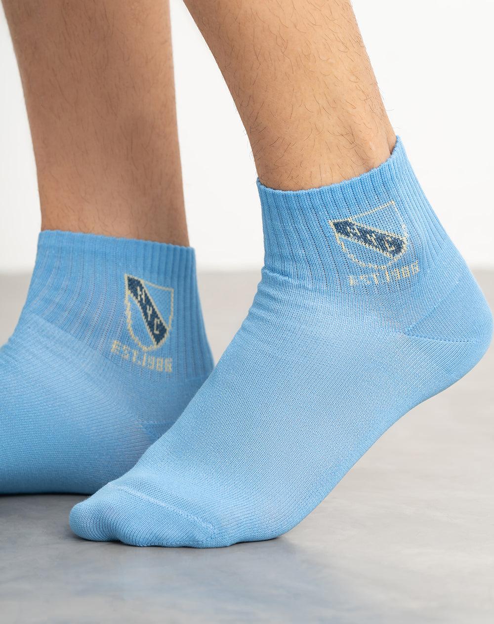 Medias hombre tobillera azules | 10-12