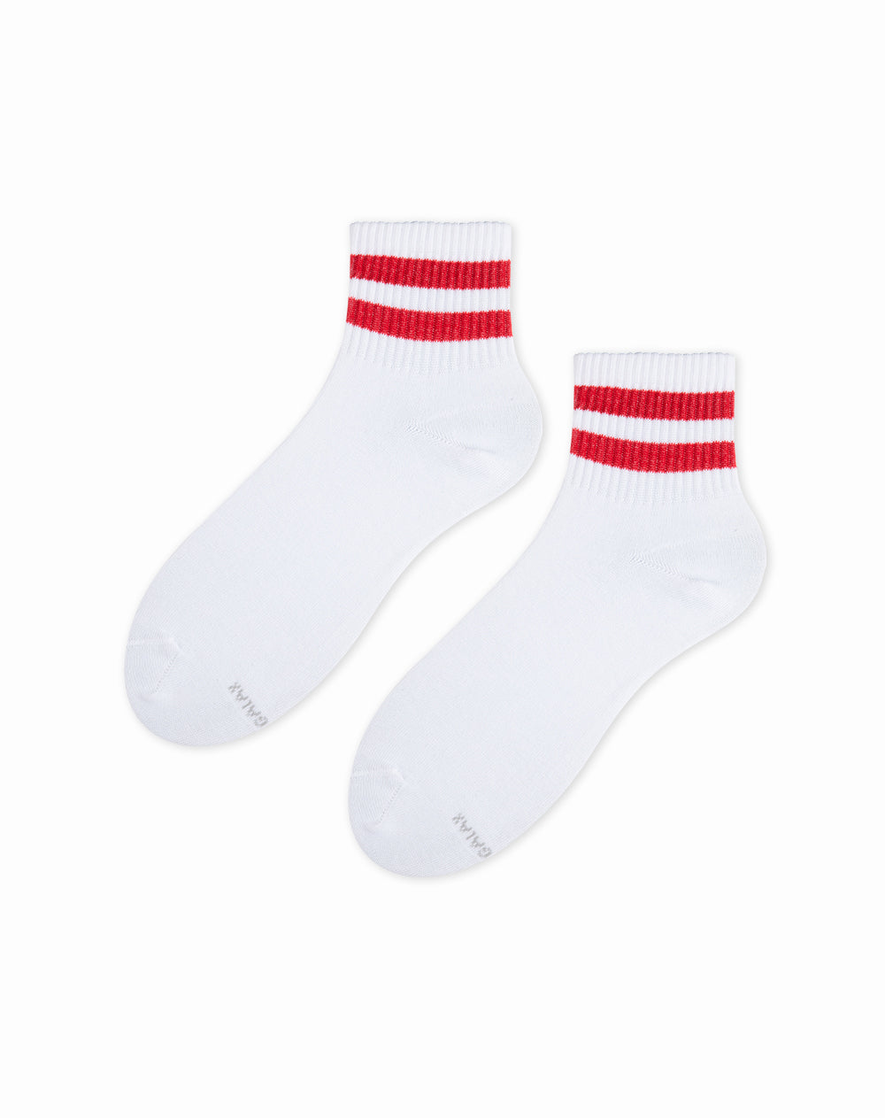 Medias para hombre tobilleras  blancas acanaladas