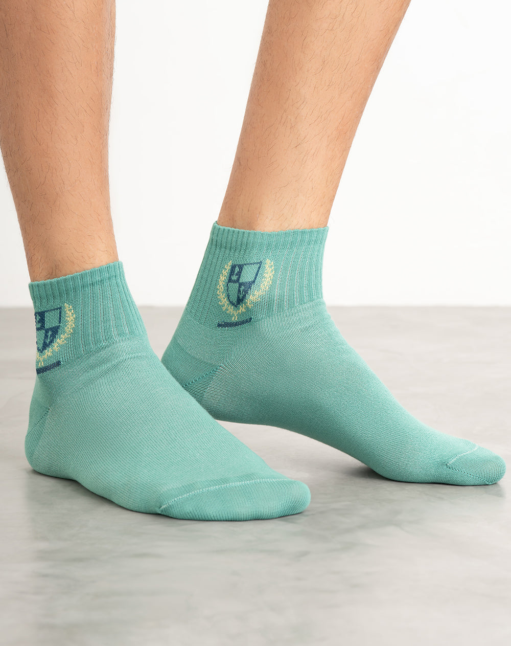 Medias hombre tobillera verdes | 10-12