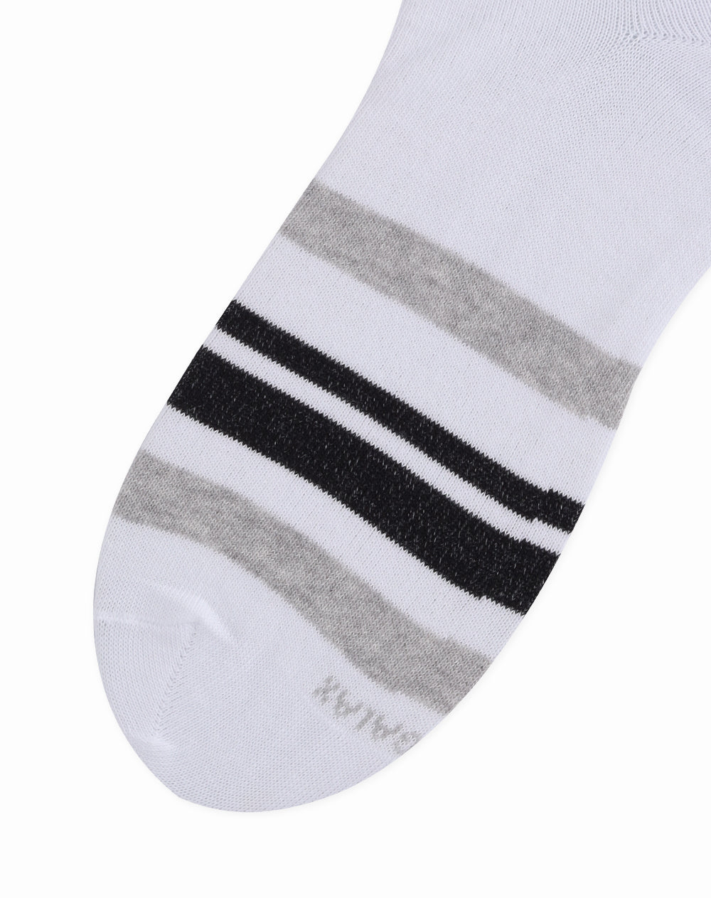 Medias para hombre tobilleras cortas  blancas con rayas
