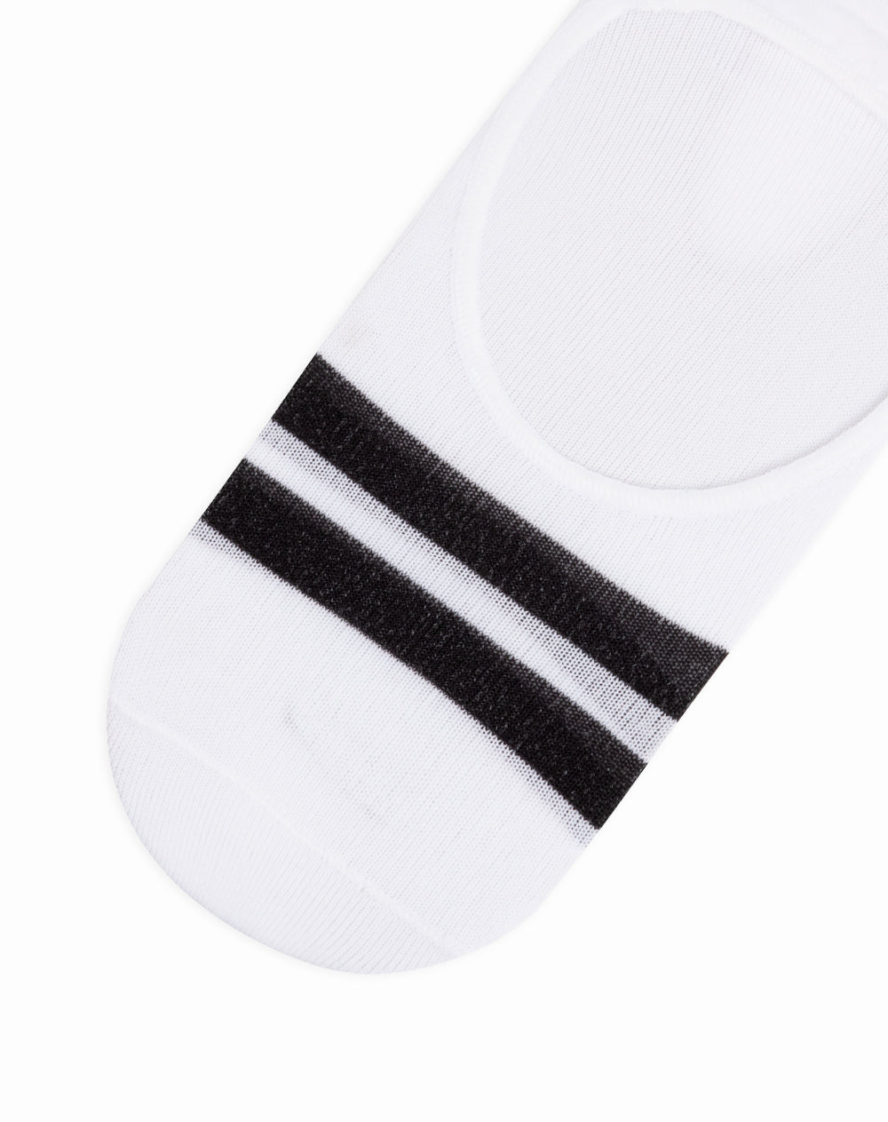 Medias para hombre tipo baleta protección en empeine blancas con rayas