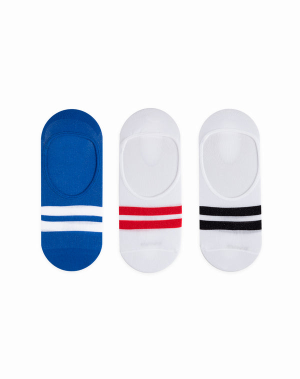 Medias para hombre tipo baleta protección en empeine paquete x3 unds surtidas