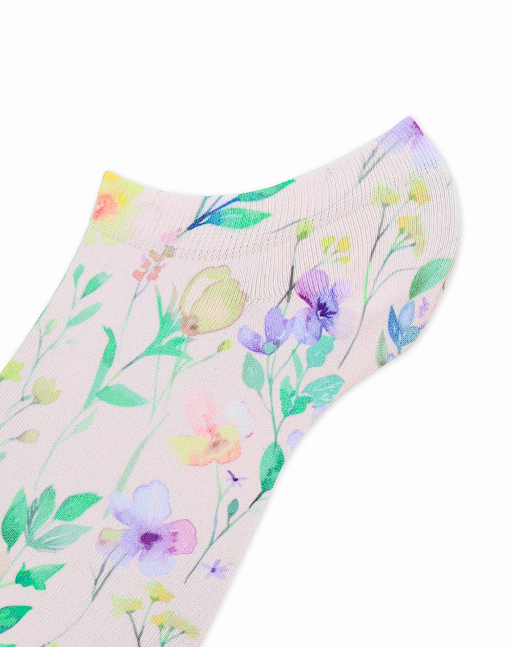 Medias tobilleras rosado estampado