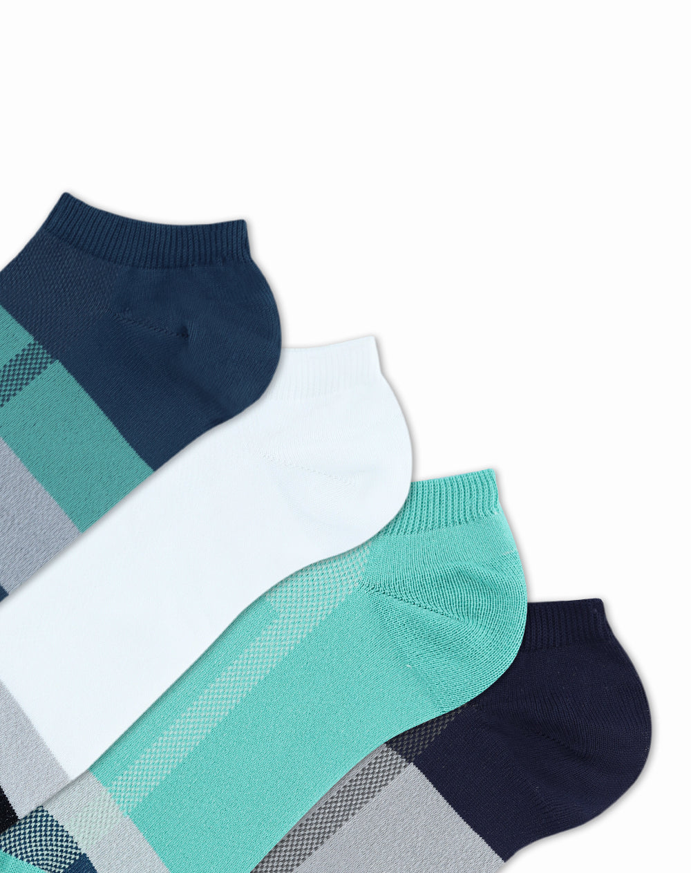 Medias hombre tobillera corta pack x4 surtido | 10-12