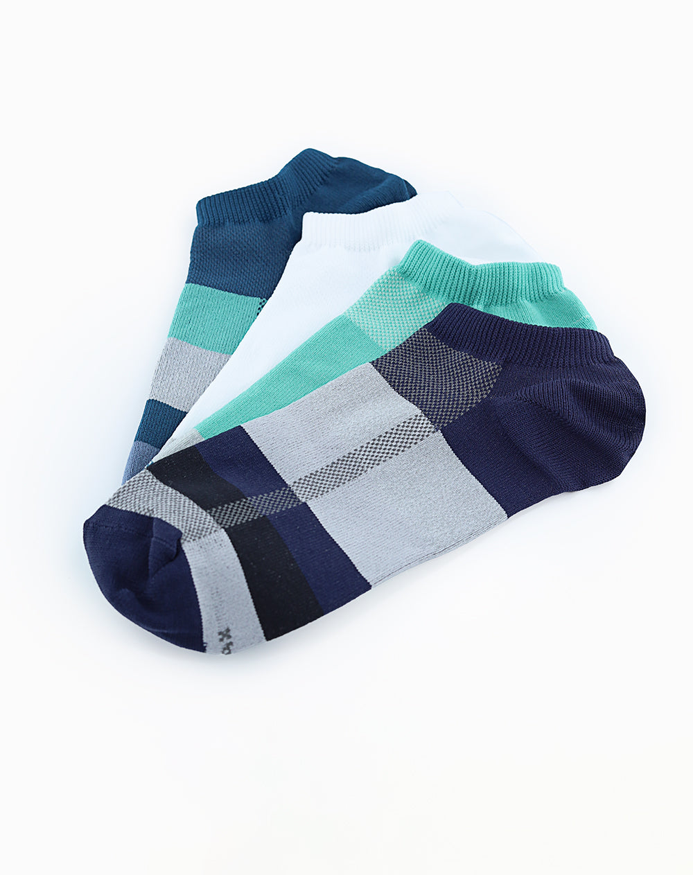 Medias hombre tobillera corta pack x4 surtido | 10-12