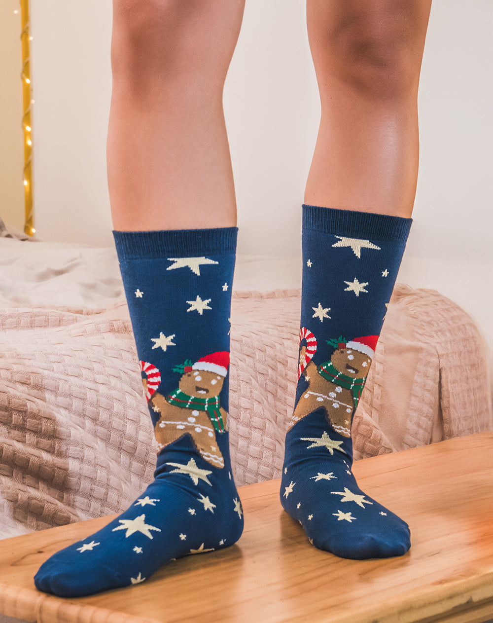 Medias unisex largas galletas navidad