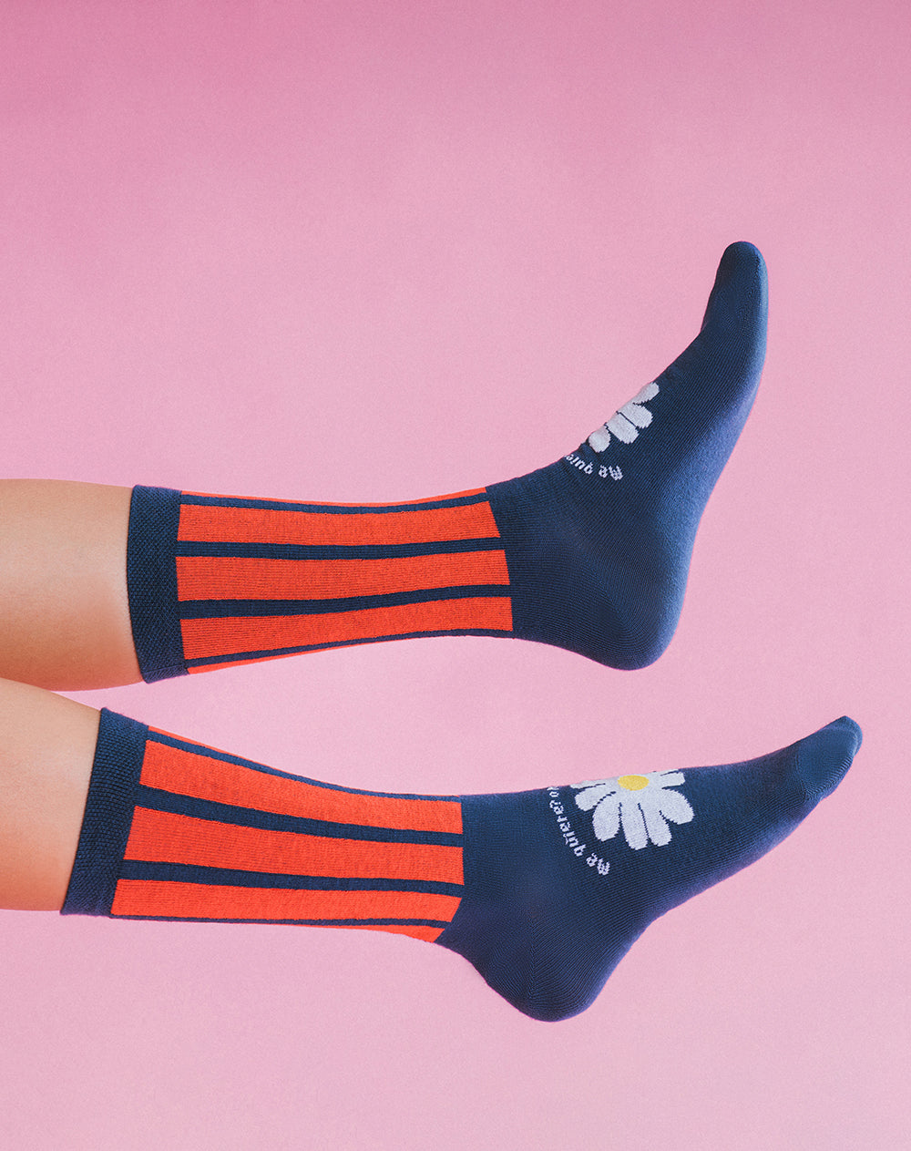 Medias unisex largas azules dibujo + empaque