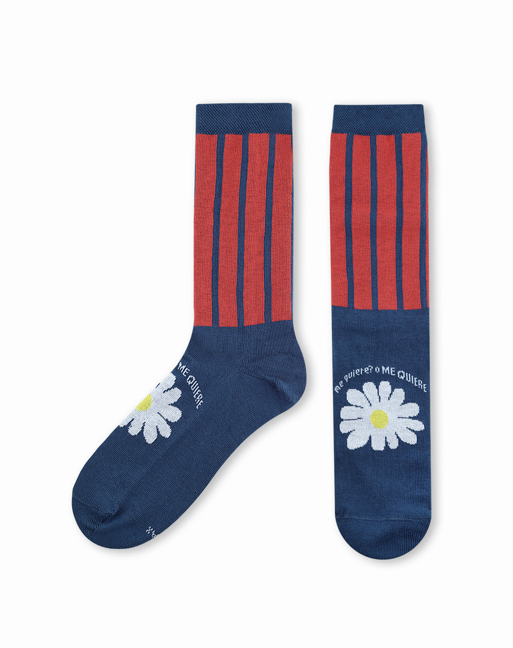 Medias unisex largas azules dibujo + empaque