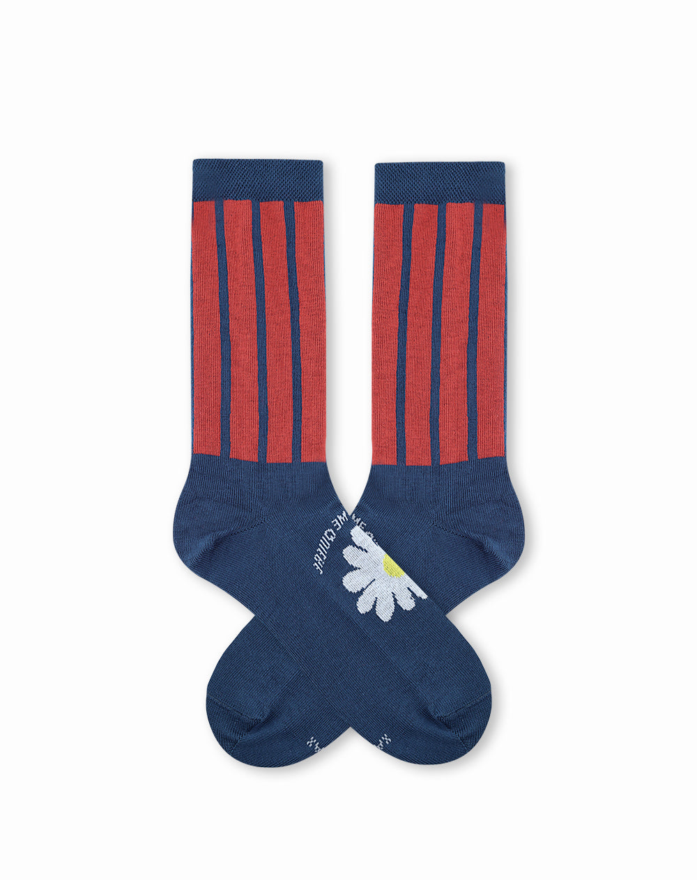 Medias unisex largas azules dibujo + empaque