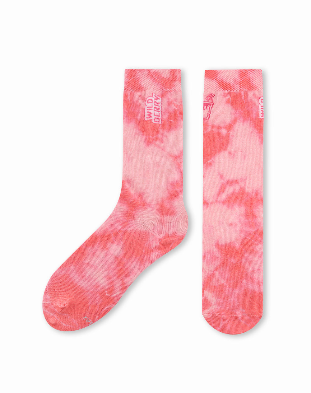 Medias unisex largas rosadas dibujo + empaque