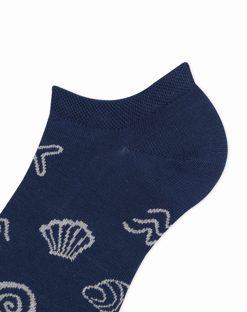 Medias para mujer tobilleras cortas  azules con corales