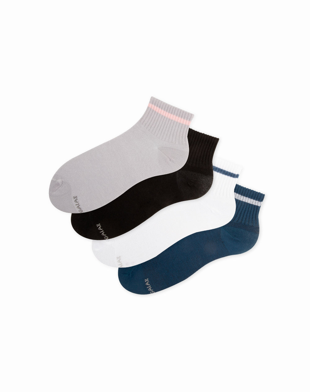 Medias para mujer tobilleras paquete x4 unds surtidas