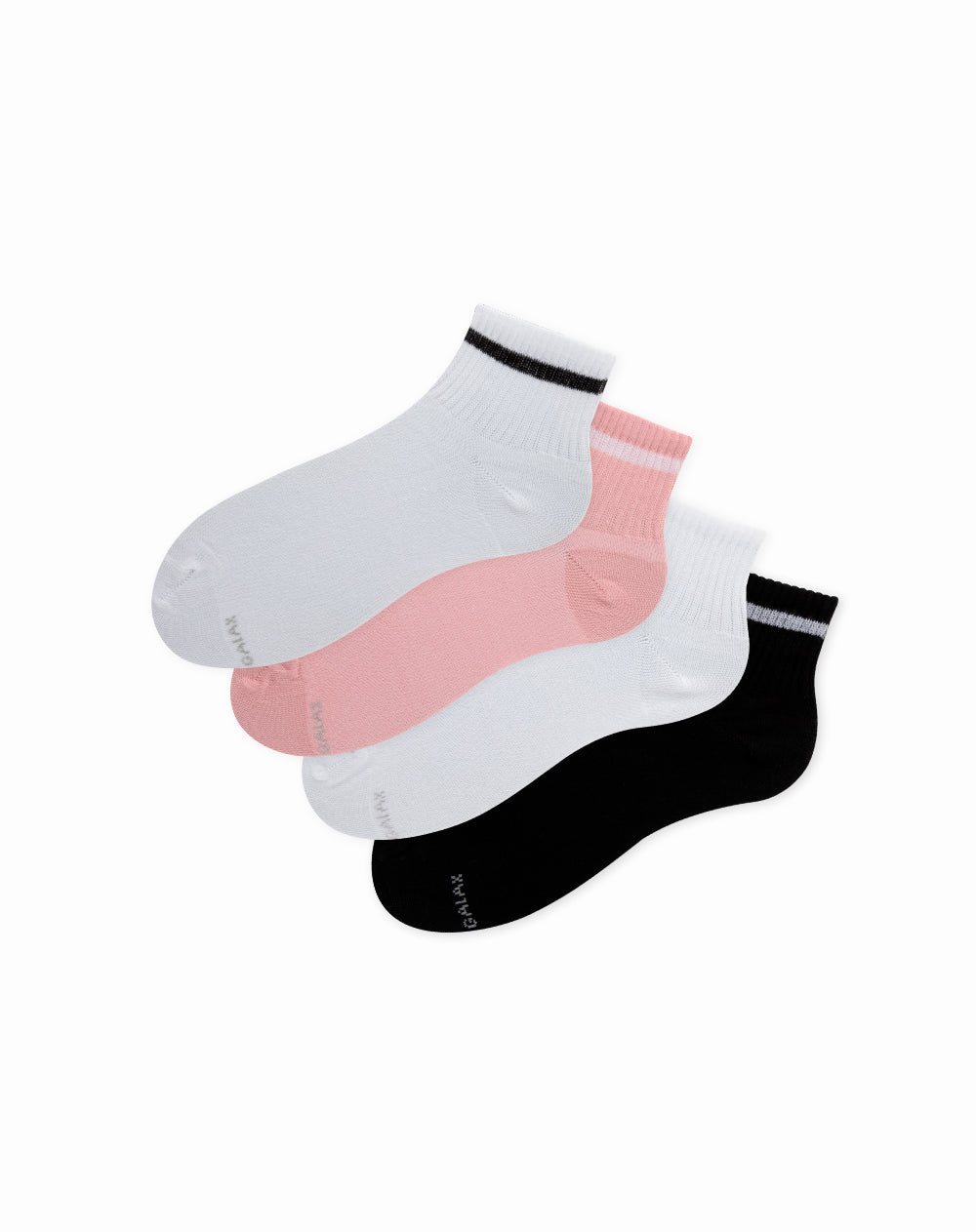 Medias para mujer tobilleras paquete x4 unds surtidas